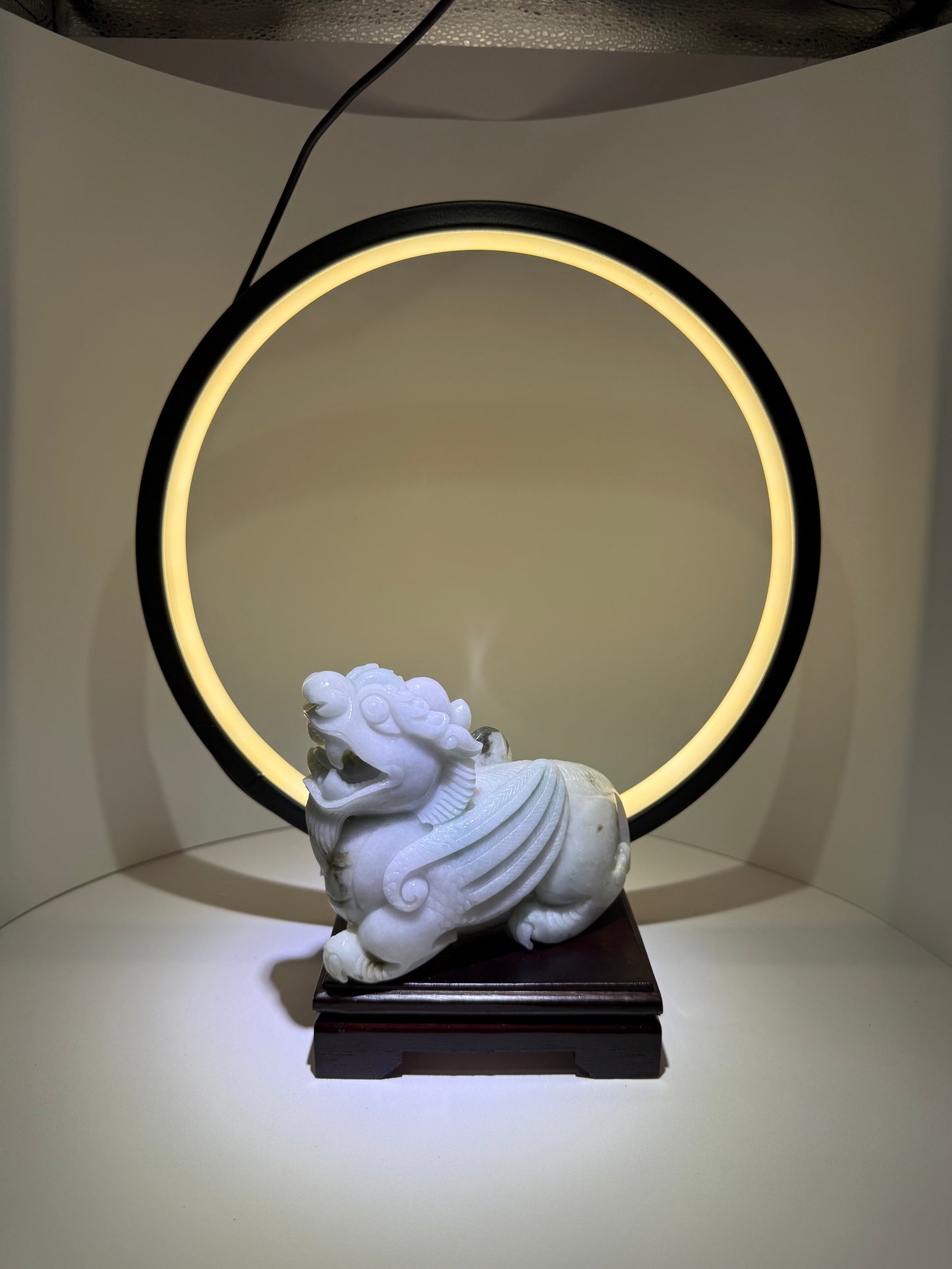 Jadeite Jade Purple Pi Xiu Display 翡翠玉貔貅 (PX16)