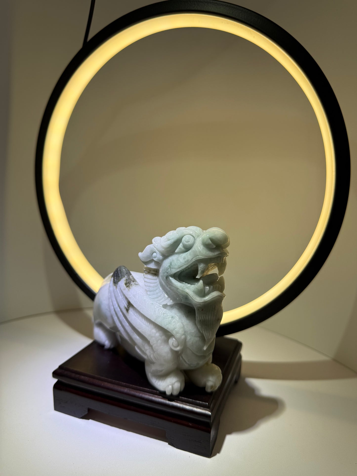 Jadeite Jade Purple Pi Xiu Display 翡翠玉貔貅 (PX16)