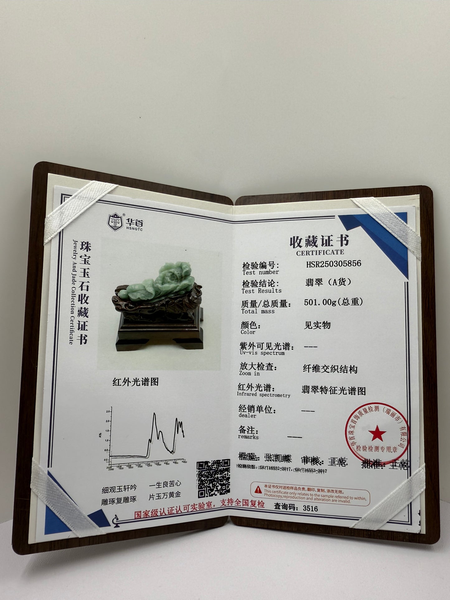 Jade Cabbage Display 翡翠玉A货 - Bai Cai 白菜