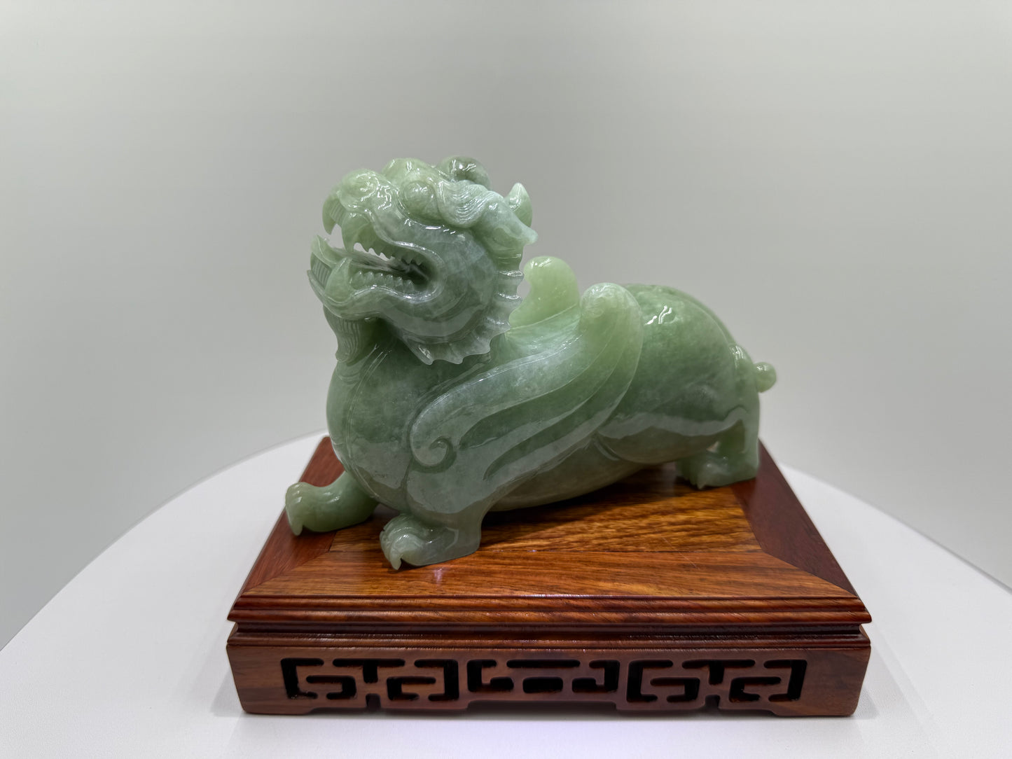Jadeite Jade Pi Xiu Display 翡翠玉A货貔貅 (PX02) NGI Certified
