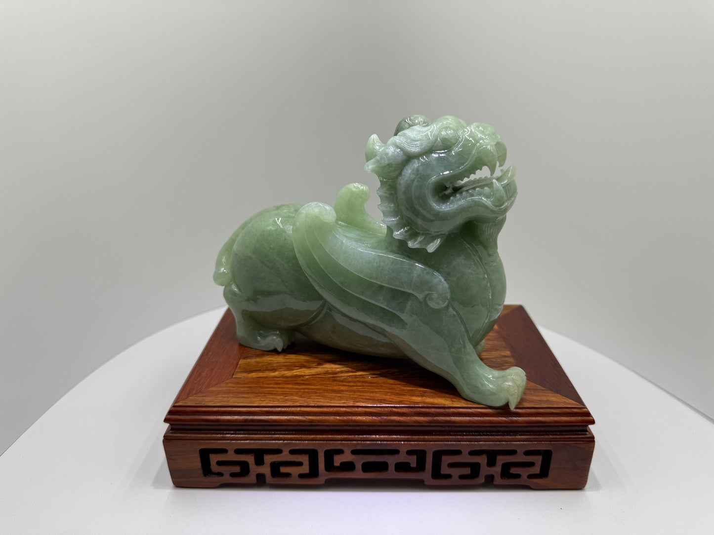 Jadeite Jade Pi Xiu Display 翡翠玉A货貔貅 (PX02) NGI Certified