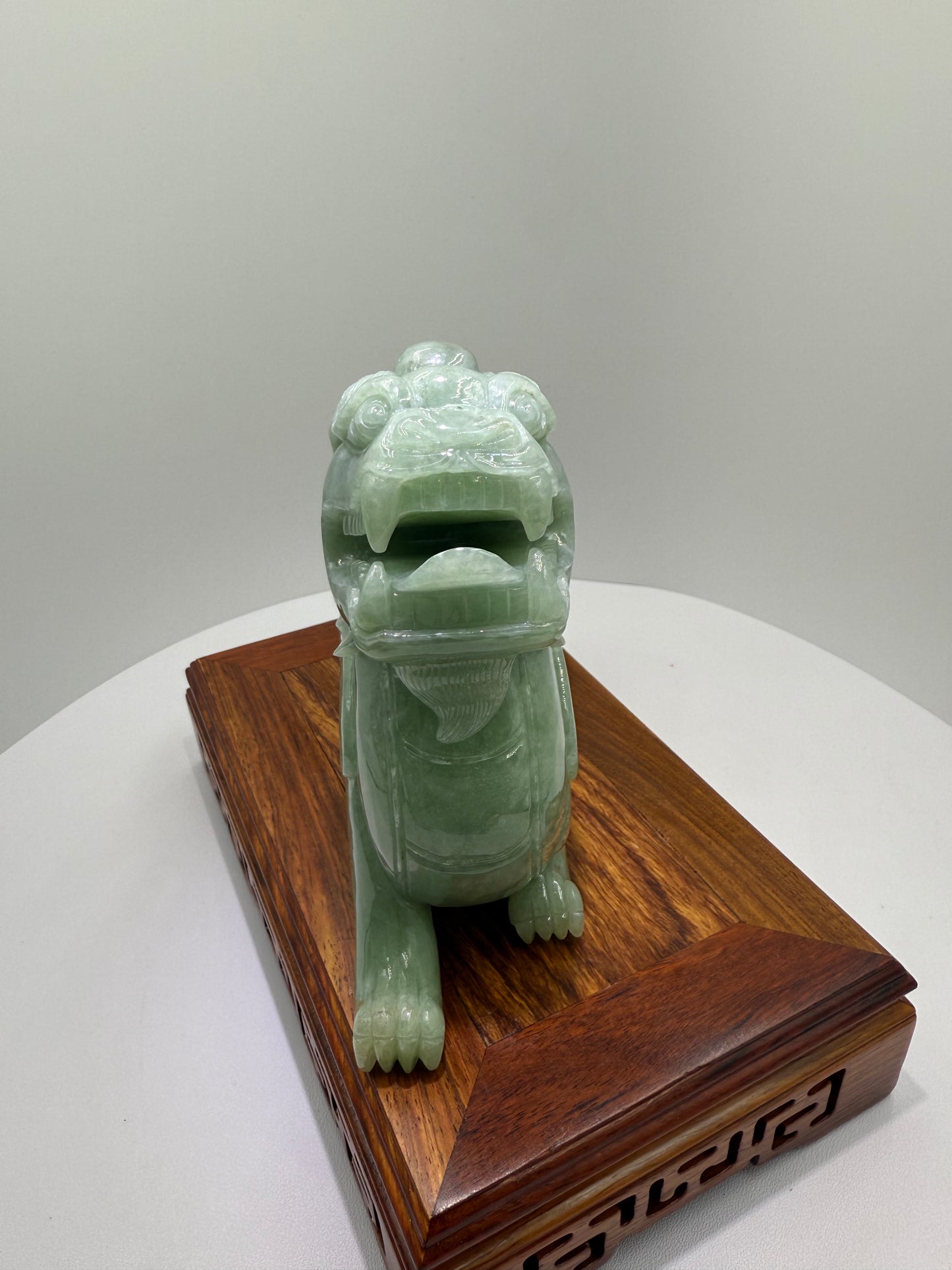 Jadeite Jade Pi Xiu Display 翡翠玉A货貔貅 (PX02) NGI Certified