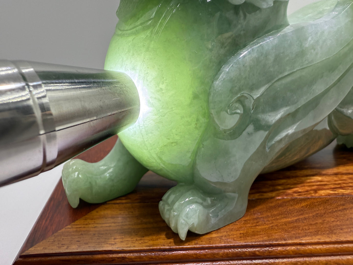 Jadeite Jade Pi Xiu Display 翡翠玉A货貔貅 (PX02) NGI Certified
