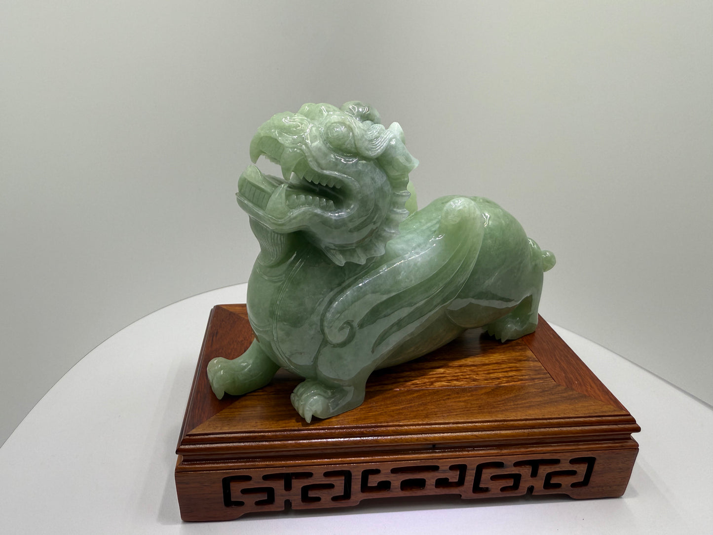 Jadeite Jade Pi Xiu Display 翡翠玉A货貔貅 (PX02) NGI Certified
