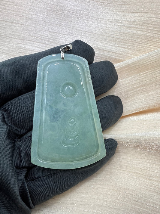 Jade Buddha Dragon Guardian Pendant -翡翠玉神龙户主