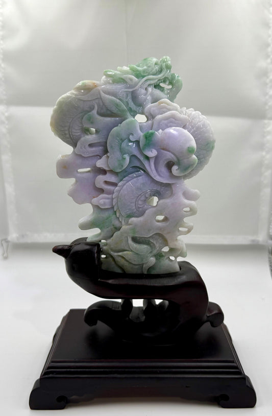 Jade Divine Dragon - 天然翡翠玉神龙呈祥 (JD01)