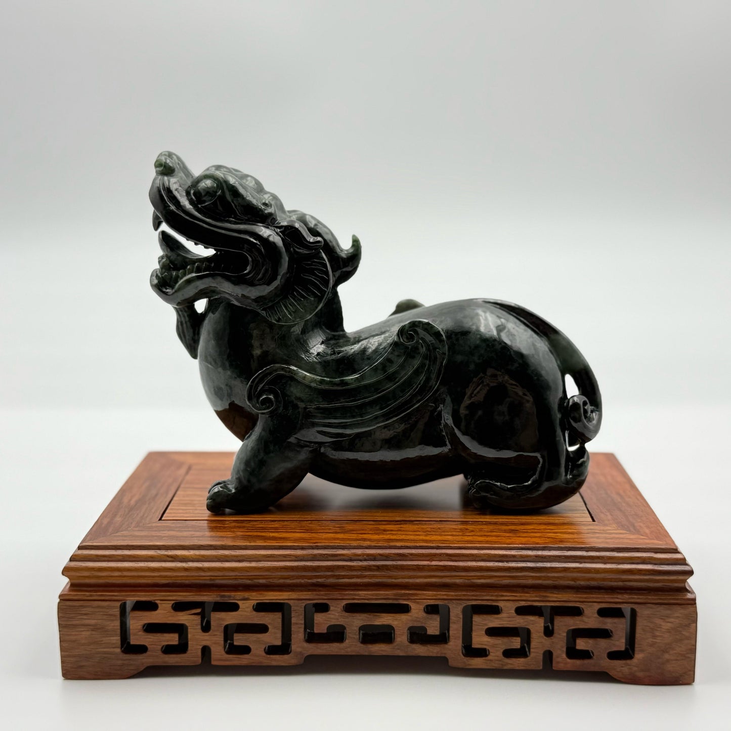 Jade Pi Xiu Display Type A Jadeite 翡翠A货貔貅 (PX10) (NGI Certified)