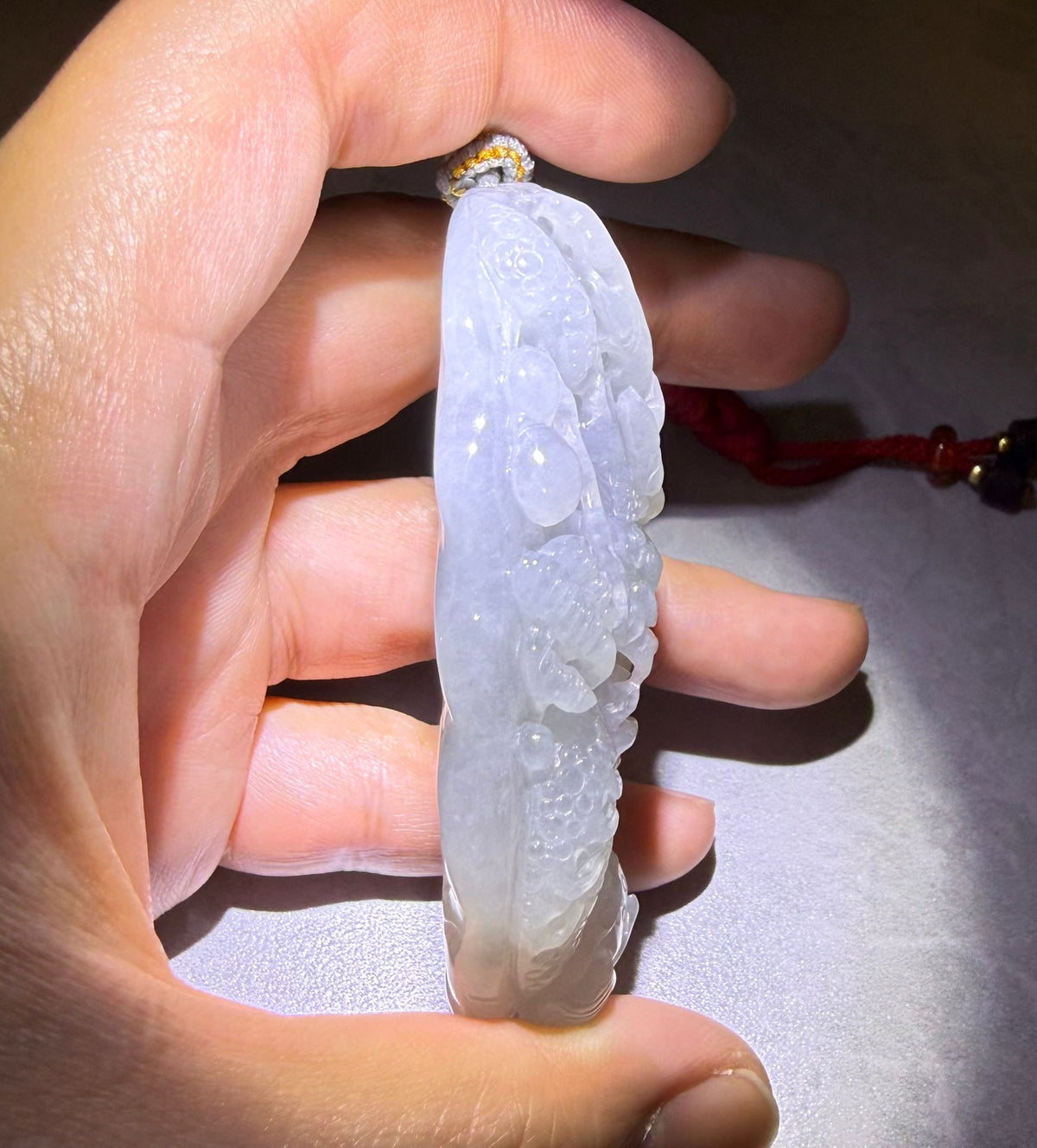 Natural Jadeite Jade Dragon Pendant - 天然翡翠玉龙牌