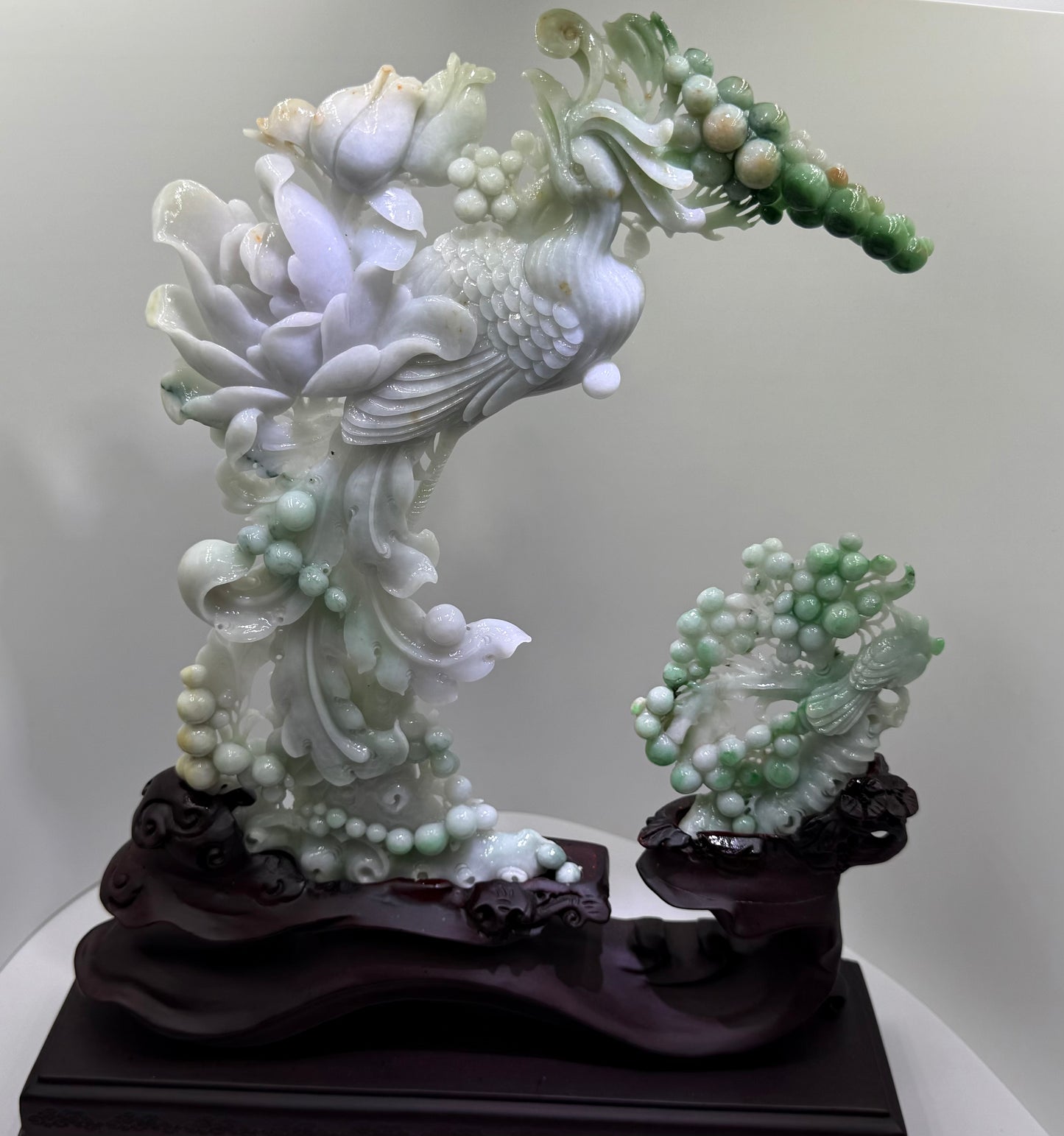 Jade Phoenix 🐦‍🔥 Display Type A Jadeite 翡翠玉凤凰摆件