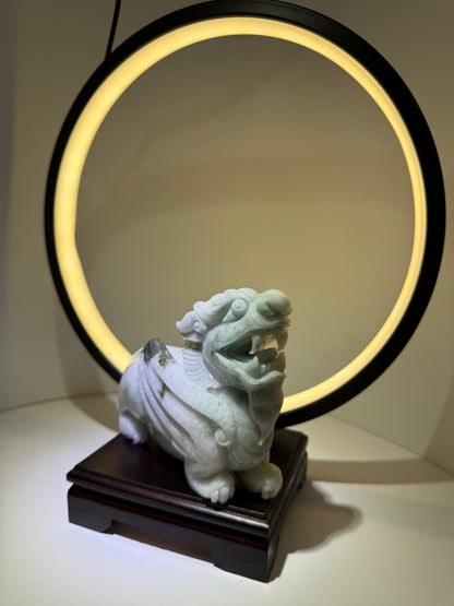 Jadeite Jade Purple Pi Xiu Display 翡翠玉貔貅 (PX16)