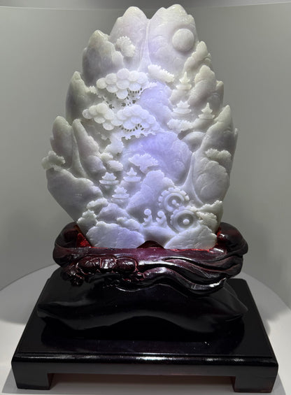 Jade Mountain Display Type A Jadeite 翡翠玉山水 - JM02