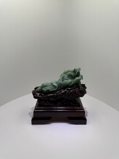 Jade Cabbage Display 翡翠玉A货 - Bai Cai 白菜