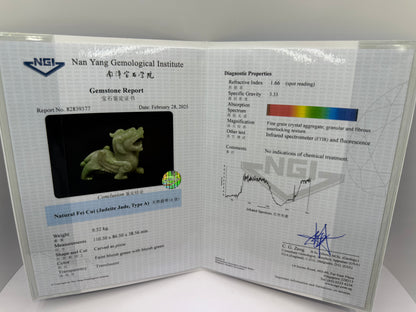 Jade Pi Xiu Display Type A Jadeite 翡翠A货貔貅 (PX05) (NGI Certified)