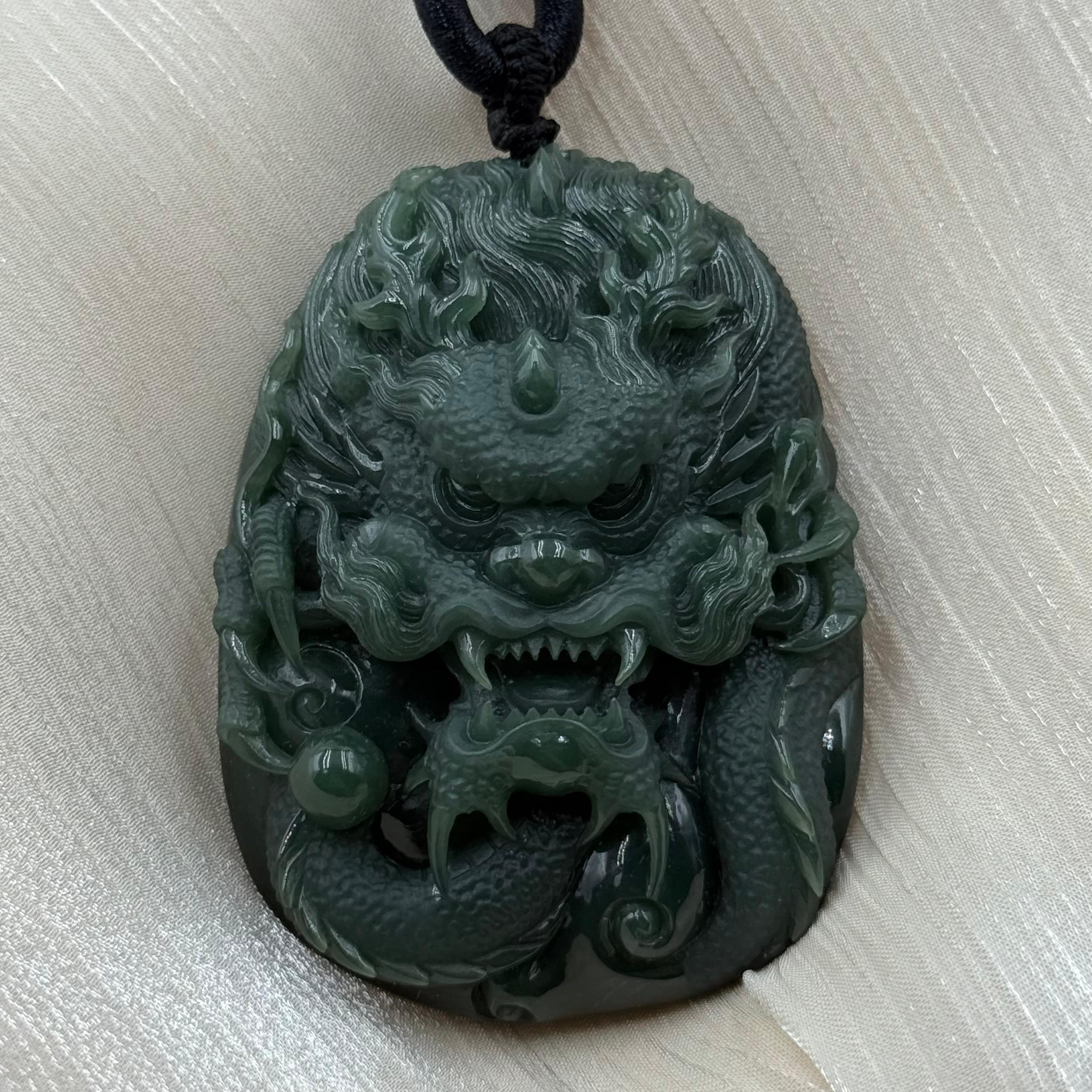 Jade Dragon Pendant - 翡翠玉龙牌 (JD03) – OnlyJadeite