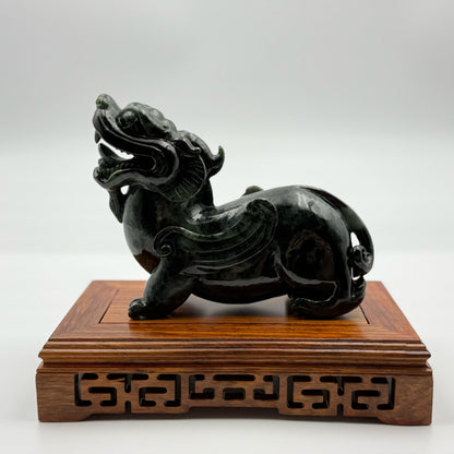 Jade Pi Xiu Display Type A Jadeite 翡翠A货貔貅 (PX10) (NGI Certified)
